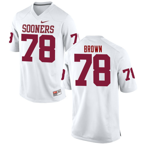 Men Oklahoma Sooners #78 Orlando Brown College Football Jerseys Game-White